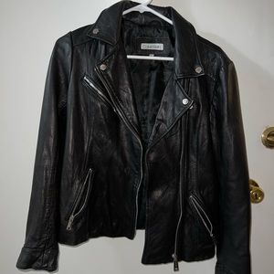 Distressed Leather Jacket